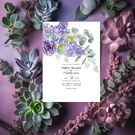 Invitación Eucalyptus Sucultores Código QR Boda RSVP
