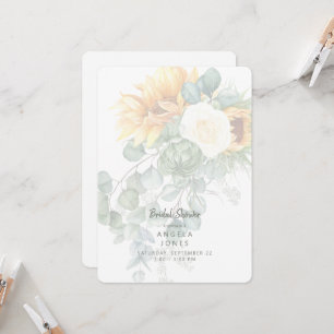 Invitación Eucalyptus Sunflower Toscana Ducha De Novias Rodad