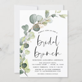 Invitación Eucalyptus Terracotta Bridal Brunch Shower