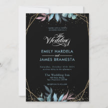Eucalyptus Watercolor Gold Boda Presupuestario Enm