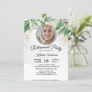 Invitación Eucalyptus Y Fiesta De Jubilación De La Foliedad D