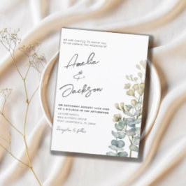 Invitación Eucalyput Greenerenery Boda