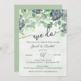 Invitación Eucualyptus Greenereneration WE DO Floral Rehearsa