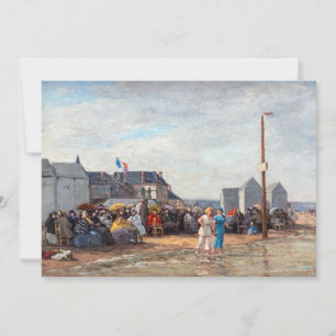 Invitación Eugene Boudin - Hora de baño en Trouville