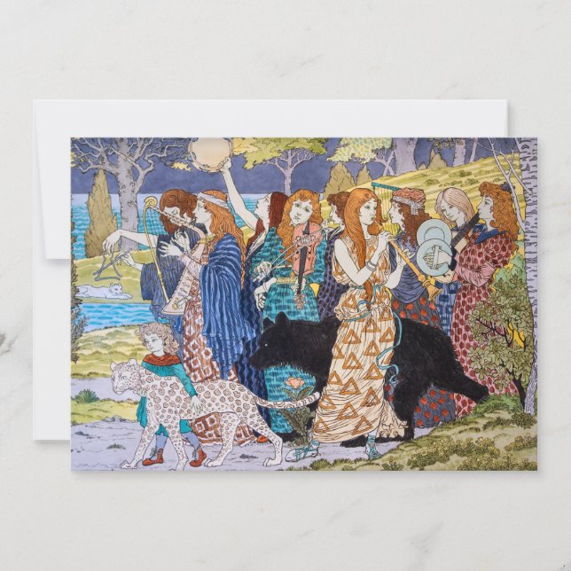 Invitación Eugene Grasset - Panel decorativo de armonía (Anverso)