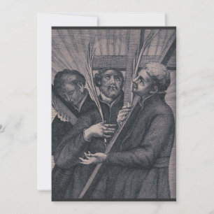 Invitación Evangelios católicos japoneses de San Pablo Miki