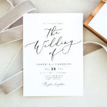 EVELYN Elegant Calligraphy Script Boda mínimo