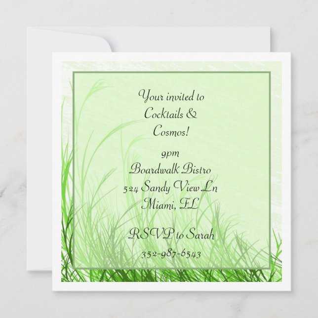 Invitación Evento al aire libre (Anverso)