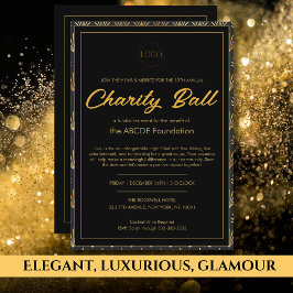 Invitación Evento comercial Black and Gold Corporate