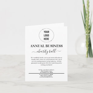 Invitación evento comercial minimalista