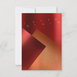 Invitación Evento conceptual Chaveron Metalizado Red Ruby Gol