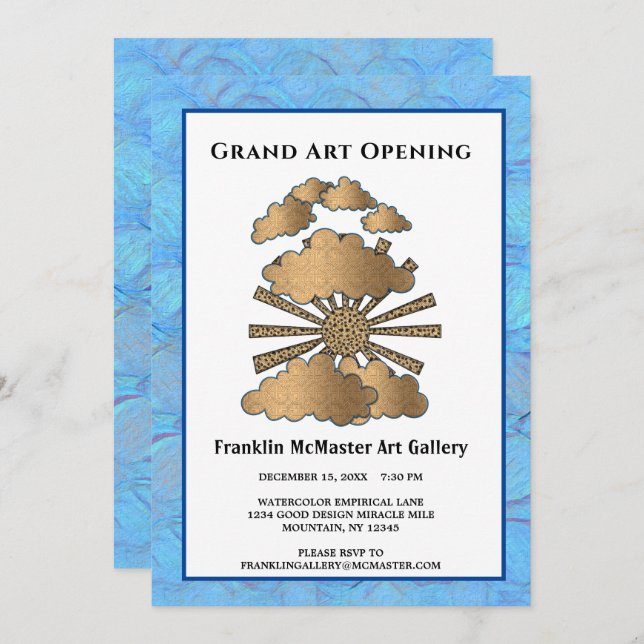 Invitación Evento corporativo de empresa de personalizado (Anverso / Reverso)