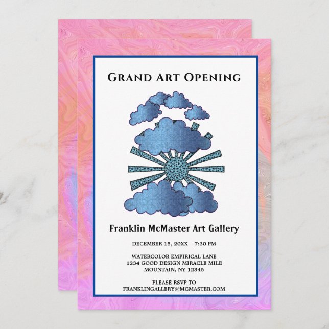 Invitación Evento corporativo de empresa de personalizado (Anverso / Reverso)