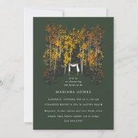 Evento de Boda de Altar de Árboles de Otoño