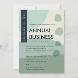 INVITACIÓN EVENTO DE CONFERENCIA DE ARTE ABSTRACTO MODERNO AZ