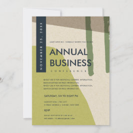 INVITACIÓN EVENTO DE CONFERENCIA VERDE DE ART LIME MODERNO AB