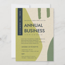 INVITACIÓN EVENTO DE CONFERENCIA VERDE DE ART LIME MODERNO AB