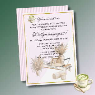 Invitación *Evento de cumpleaños número 25 de Pilates & Match