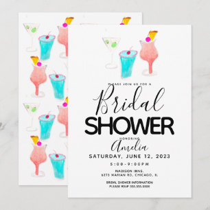 Invitación Evento de Despedida de Soltera Pintado con Acuarel