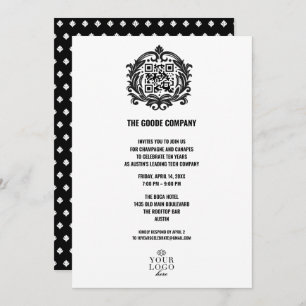 Invitación Evento de empresa personalizado   Código QR