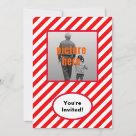 Invitación Evento de fiesta de cumpleaños de la moda Red Whit