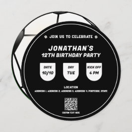 Invitación Evento de fiesta de cumpleaños sobre el tema del f