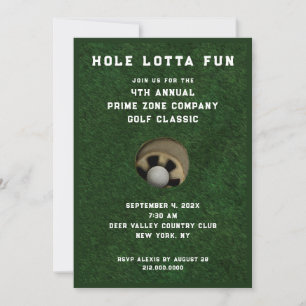 Invitación Evento de fiesta de golf