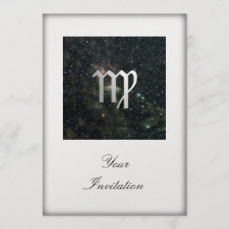Invitación Evento De Fiesta Universo De Virgo Zodiac Star