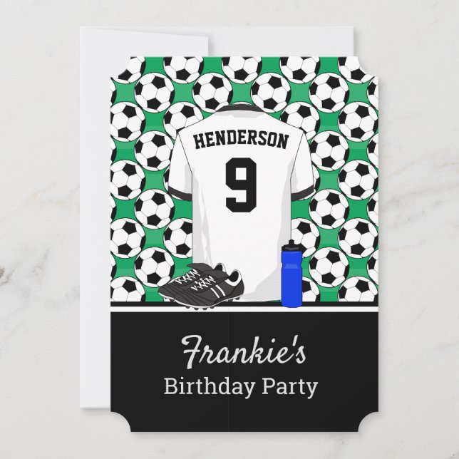 Invitación Evento de fútbol juvenil junior (Anverso)