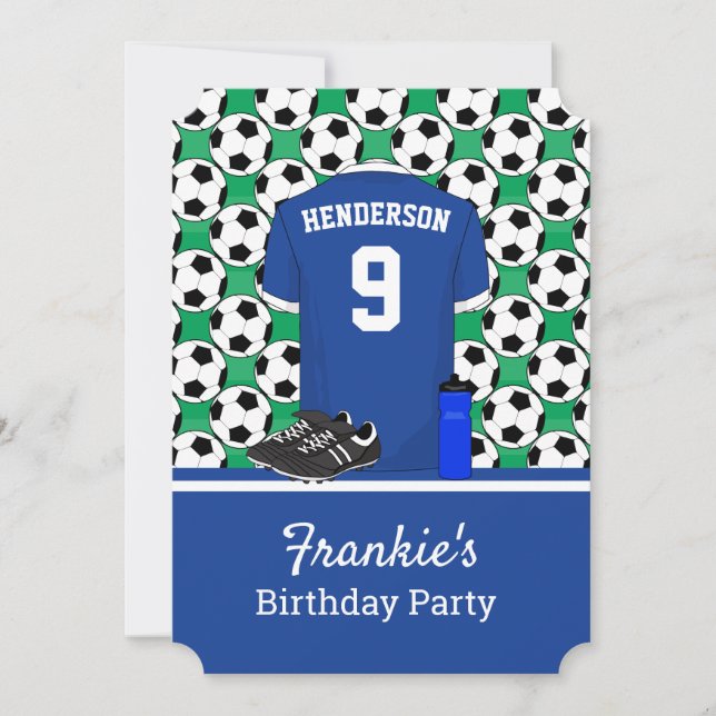 Invitación Evento de fútbol juvenil junior BLW (Anverso)