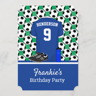 Invitación Evento de fútbol para jóvenes menores de edad BLW