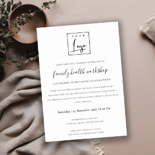 INVITACIÓN EVENTO DE GALA BLACK & WHITE KRAFT TU LOGOTIPO WOR