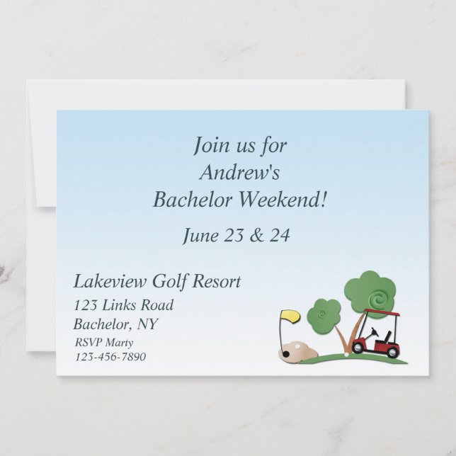 Invitación Evento de golf (Anverso)