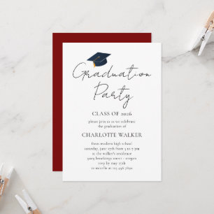Invitación Evento de Graduación Académica Sofisticada 2026
