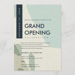 INVITACIÓN EVENTO DE GRAN APERTURA DE ARTE ABSTRACTO MODERNO 