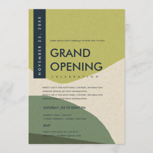 INVITACIÓN EVENTO DE GRAN APERTURA DE ARTE ABSTRACTO MODERNO 