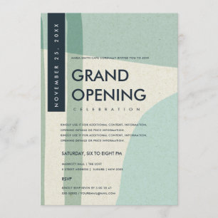 INVITACIÓN EVENTO DE GRAN APERTURA DE ARTE ABSTRACTO MODERNO