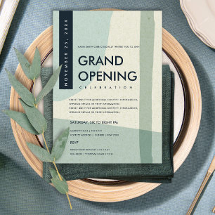 INVITACIÓN EVENTO DE GRAN APERTURA DE ARTE ABSTRACTO MODERNO 