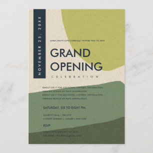 INVITACIÓN EVENTO DE GRAN APERTURA DE ARTE ABSTRACTO MODERNO 