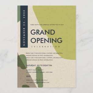 INVITACIÓN EVENTO DE GRAN APERTURA DE ARTE ABSTRACTO MODERNO 