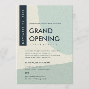 INVITACIÓN EVENTO DE GRAN APERTURA DE ARTE ABSTRACTO MODERNO 