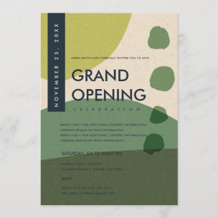 INVITACIÓN EVENTO DE GRAN APERTURA DE ARTE ABSTRACTO MODERNO 