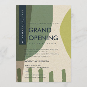 INVITACIÓN EVENTO DE GRAN APERTURA DE ARTE ABSTRACTO MODERNO 