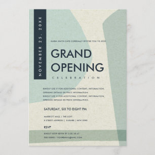 INVITACIÓN EVENTO DE GRAN APERTURA DE ARTE ABSTRACTO MODERNO 