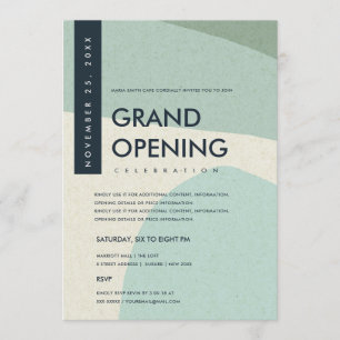 INVITACIÓN EVENTO DE GRAN APERTURA DE ARTE ABSTRACTO MODERNO 