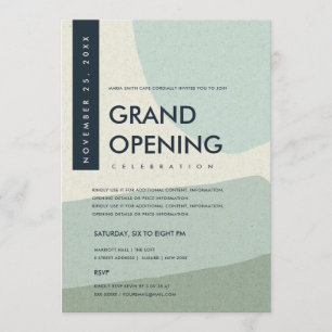 INVITACIÓN EVENTO DE GRAN APERTURA DE ARTE ABSTRACTO MODERNO 