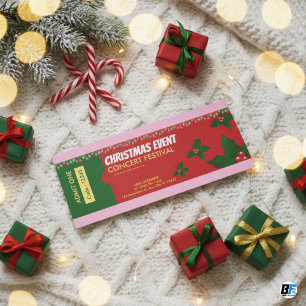 Invitación Evento de Navidad Concierto Festival de Bayas de A