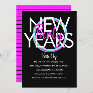 Invitación Evento de Neon New Years