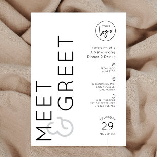Invitación Evento de Networking de Logotipo Empresarial Moder