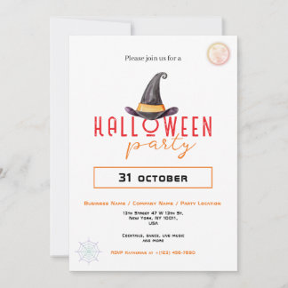 Invitación Evento de oficina de la fiesta de Halloween del Go